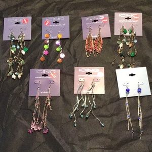 Lot of 7 sets of pierced earrings